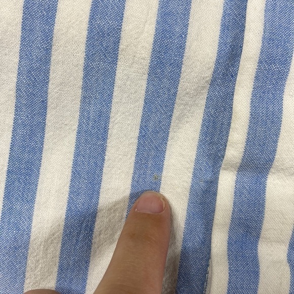 Vintage Gary Daniels Blue & White Striped Long Sleeve Button Up Shirt Size Large - Picture 5 of 8